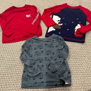Christmas bundle _ 3T long sleeve shirts